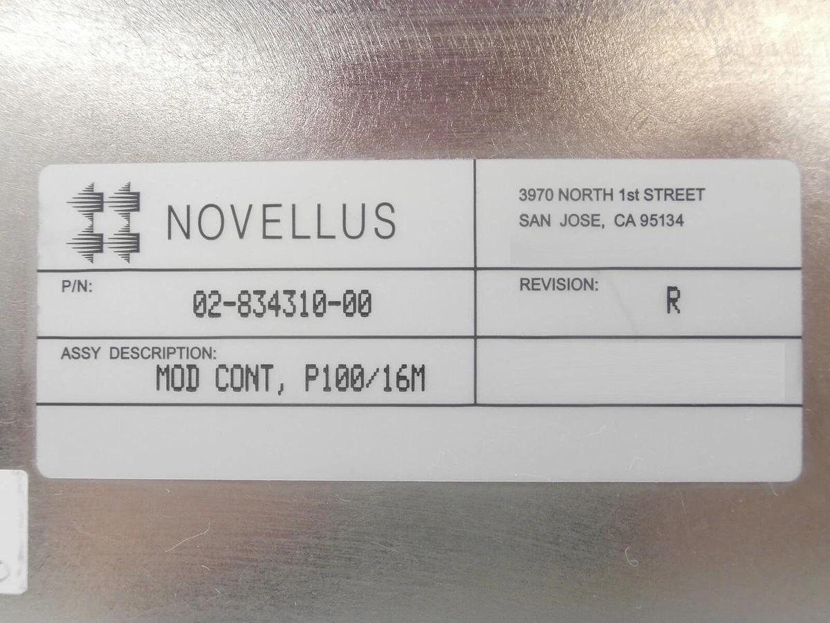 Used Novellus Systems 02-834310-00 Module Controller P100/16M 19-135376-00 Working