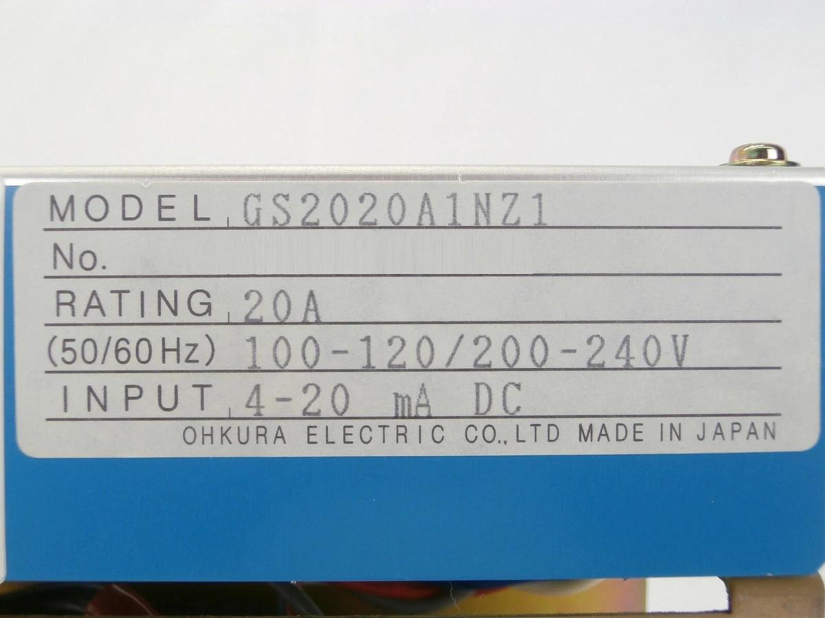 Used Ohkura Electric GS2020A1NZ1 Thyristor GS2000A Series Working Spare
