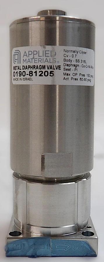 Used AMAT Applied Materials 0190-81205 Pneumatic Diaphragm Valve Lot of 14 Working