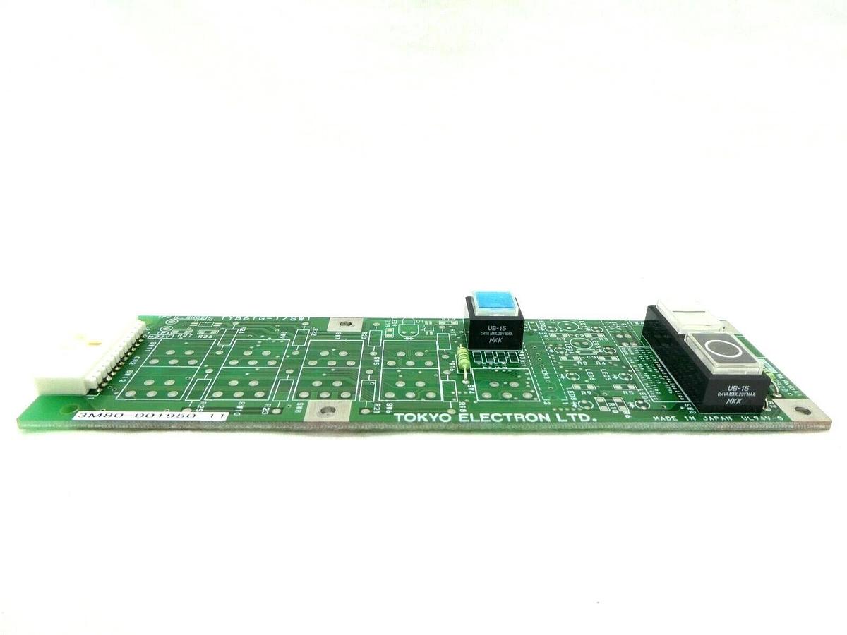 Used TEL Tokyo Electron 3M80-001950-11 Button Panel PCB TYB61G-1/SW1 Trias Working