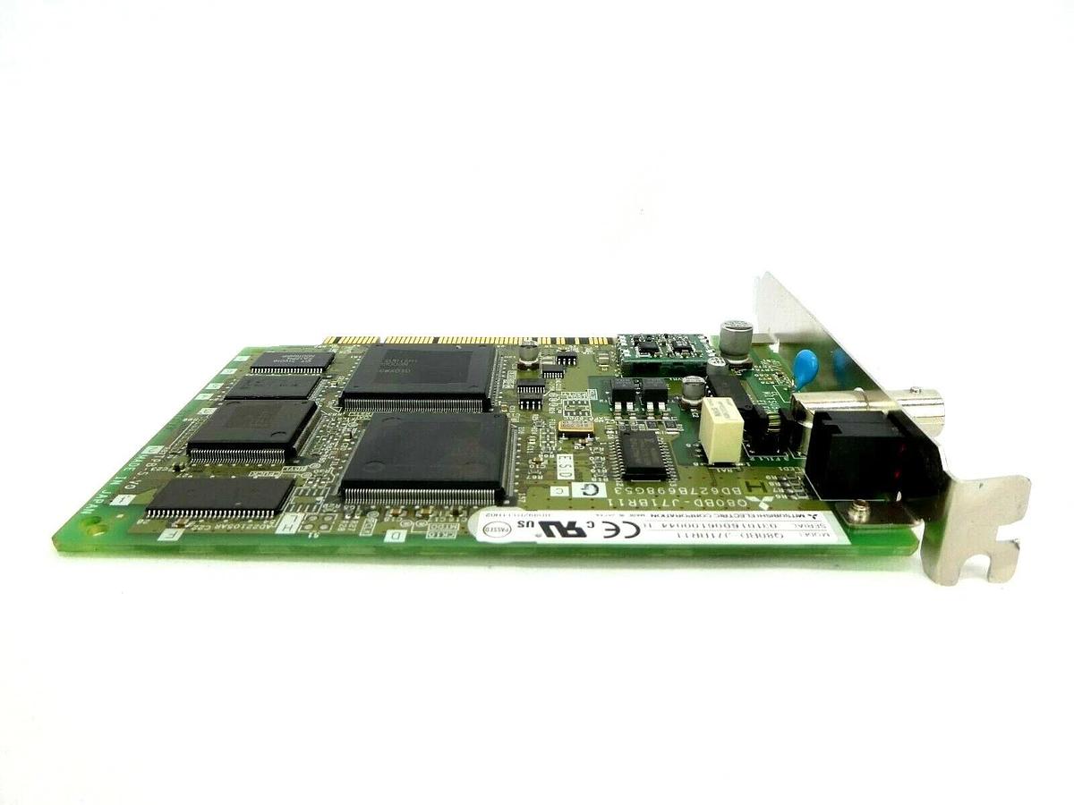 Used Mitsubishi Q80BD-J71BR11 PLC Interface Board PCB Card MELSECNET/H Working Spare