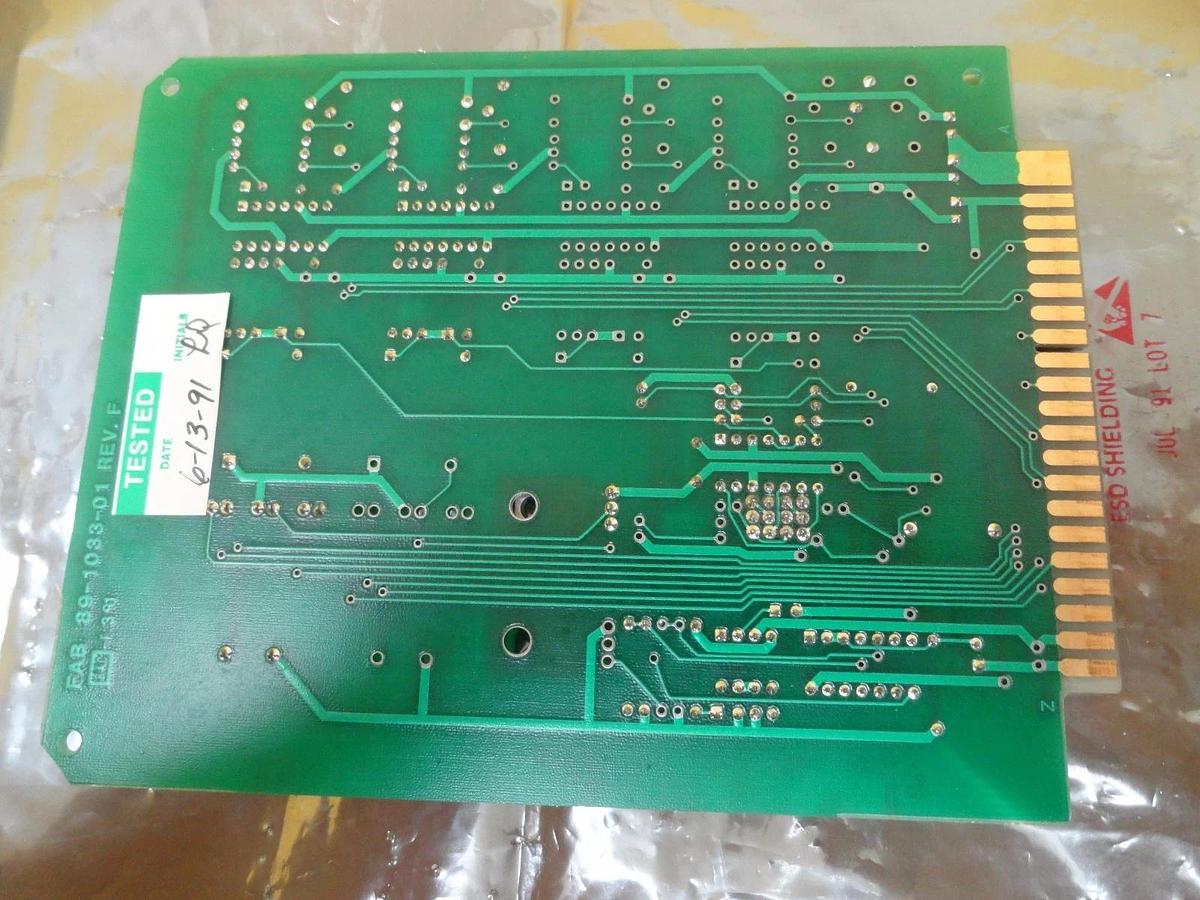 Used GaSonics 90-1033-02 Abort Reset Over Temp PCB Card Novellus Working Surplus