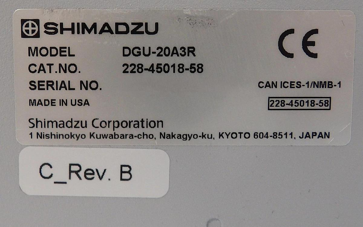 Used Shimadzu 228-45018-58 3-Channel Degassing Unit DGU-20A3R HPLC Spare Surplus