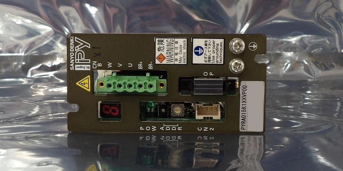 Used Sanyo Denki PYRA015K1XXVP00 Servo Drive BL Super PY Working Surplus