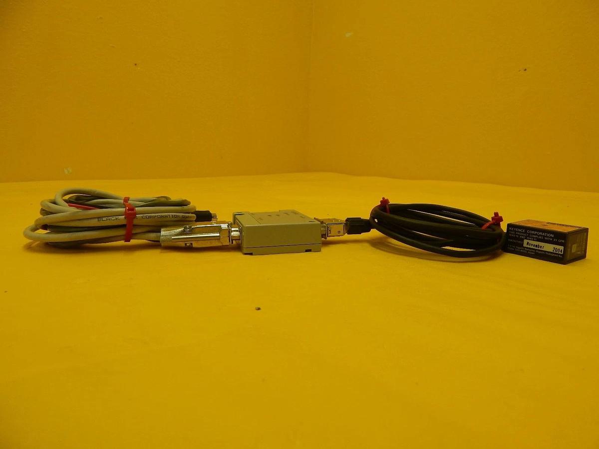 Used Keyence BL-600HA Laser Barcode Reader with BL-U2 Power Supply Zygo ARMI Used