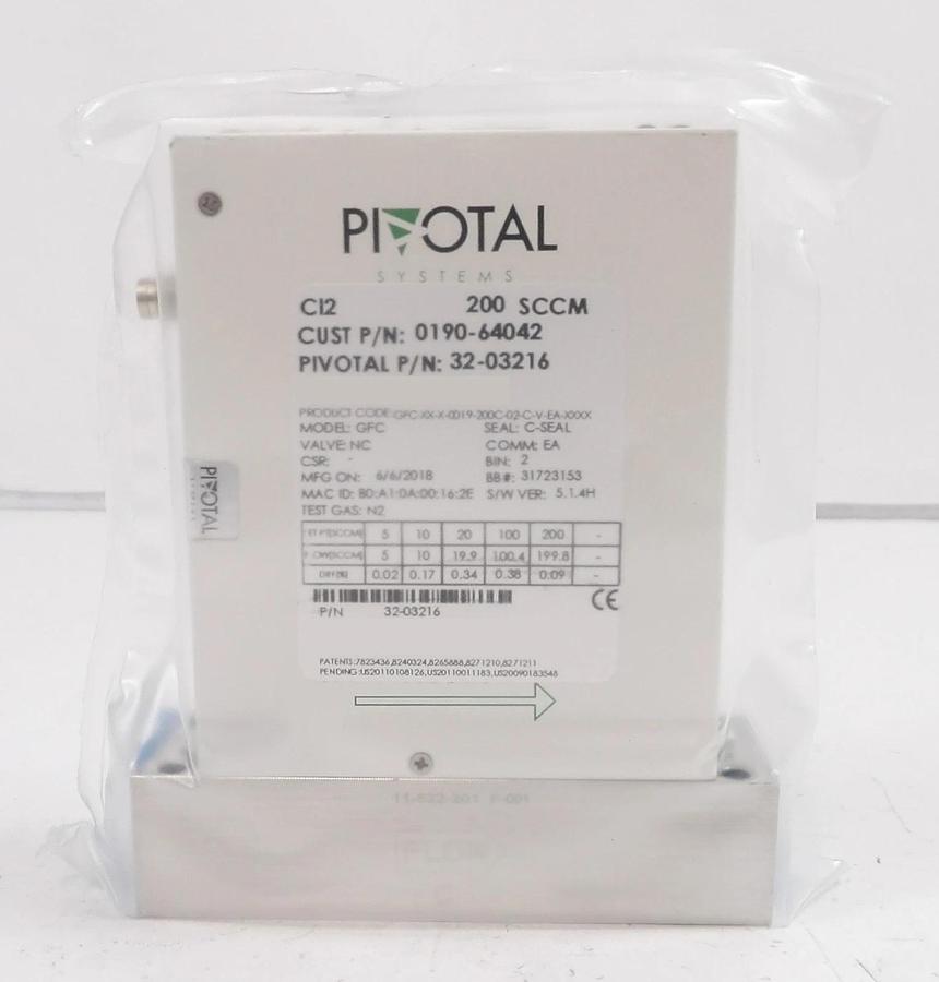 Used Pivotal Systems 32-03216 Mass Flow Controller MFC AMAT 0190-64042 Lot of 5 New
