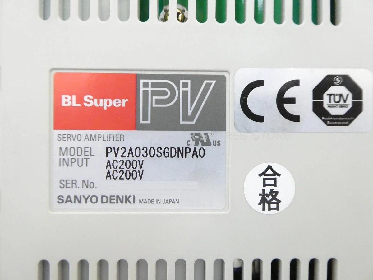 Used Sayno Denki PV2A030SGDNPA0 Servo Driver Amplifier BL Super PV Working Surplus