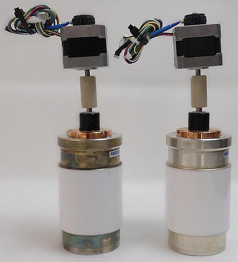 Used Meiden 12100002 Variable Vacuum Capacitor Lot of 2 Working