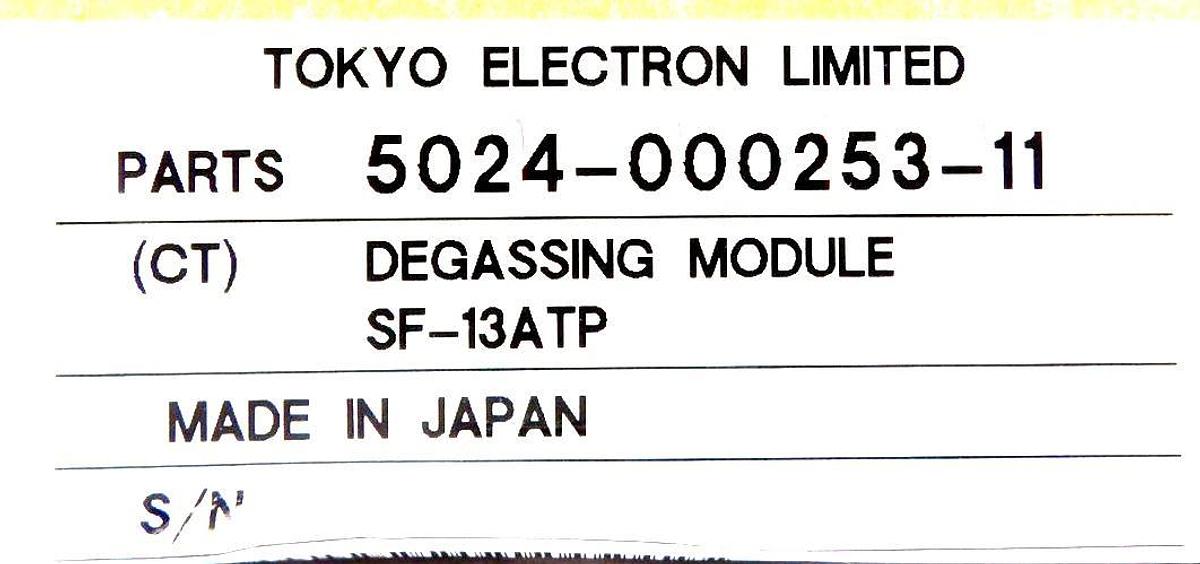 Used Nitto Denko SF-13ATP Degasification Module TEL 5024-000253-11 New Surplus