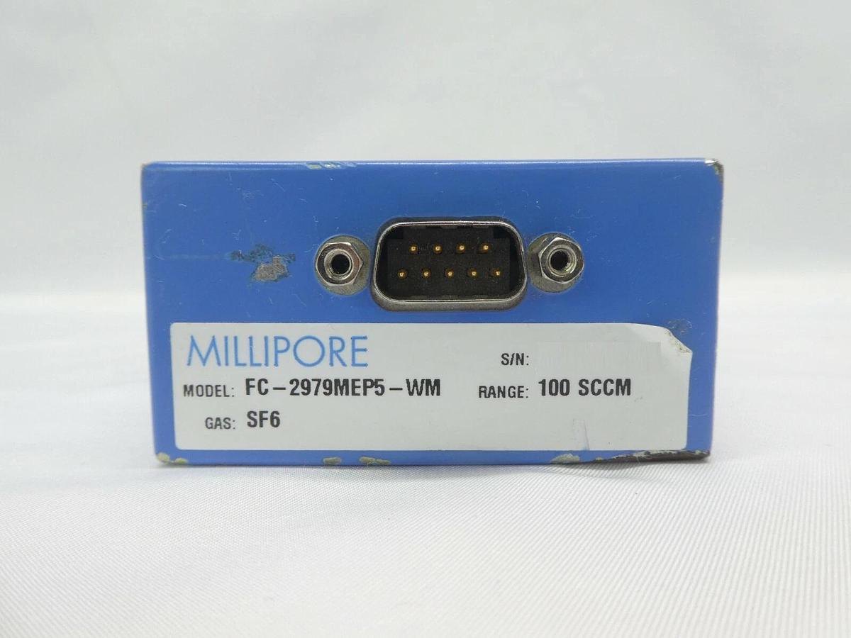 Used Millipore FC-2979MEP5-WM Mass Flow Controller MFC 100 SCCM SF6 Copper Exposed