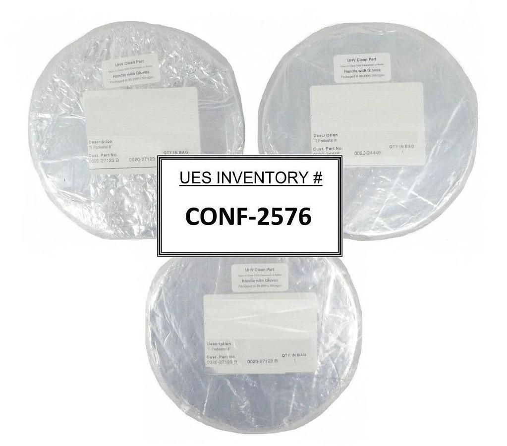 Refurbished AMAT Applied Materials 8" Ti Pedestal 0020-27123 0020-24446 Lot of 3 Refurbished