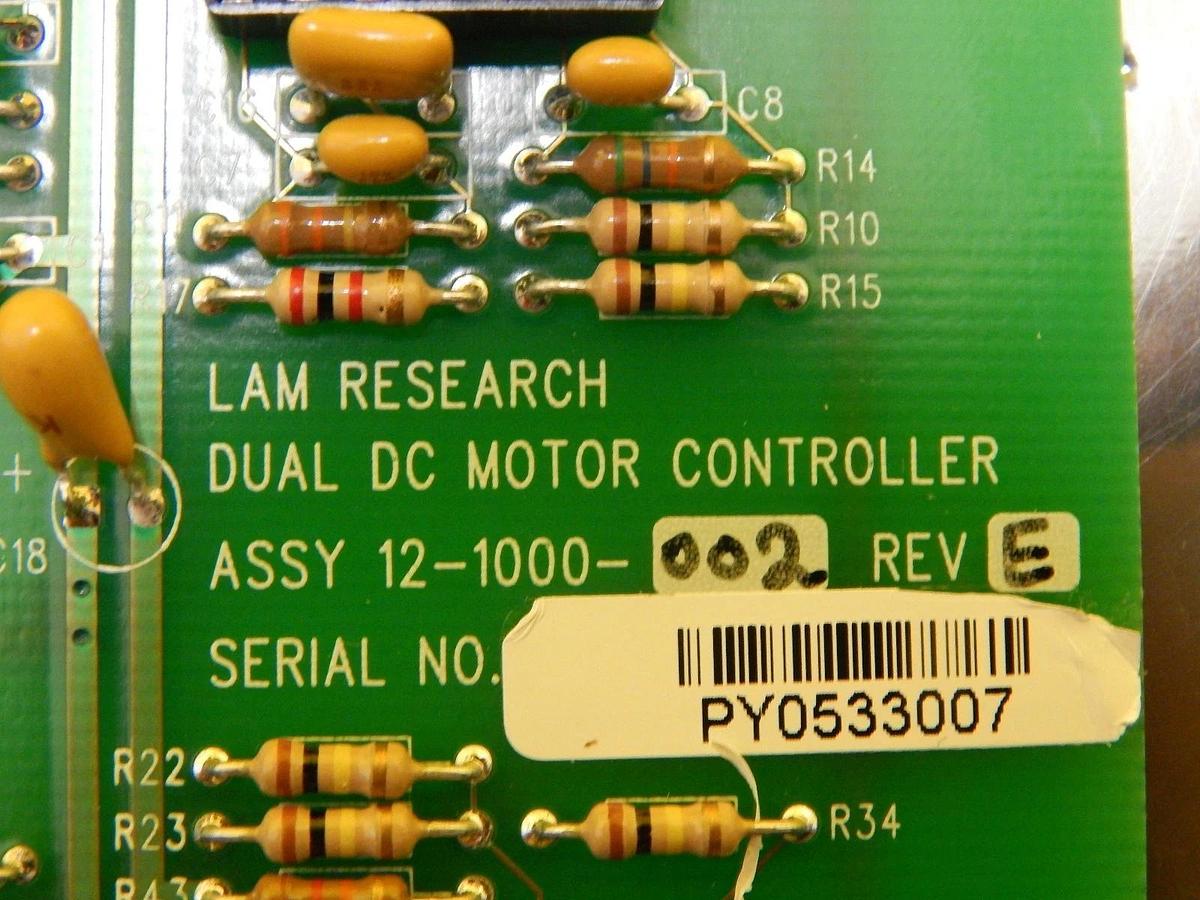 Used Lam Research 12-1000-002 Dual DC Motor Controller Rev. E PCB Card DSS-200 Used