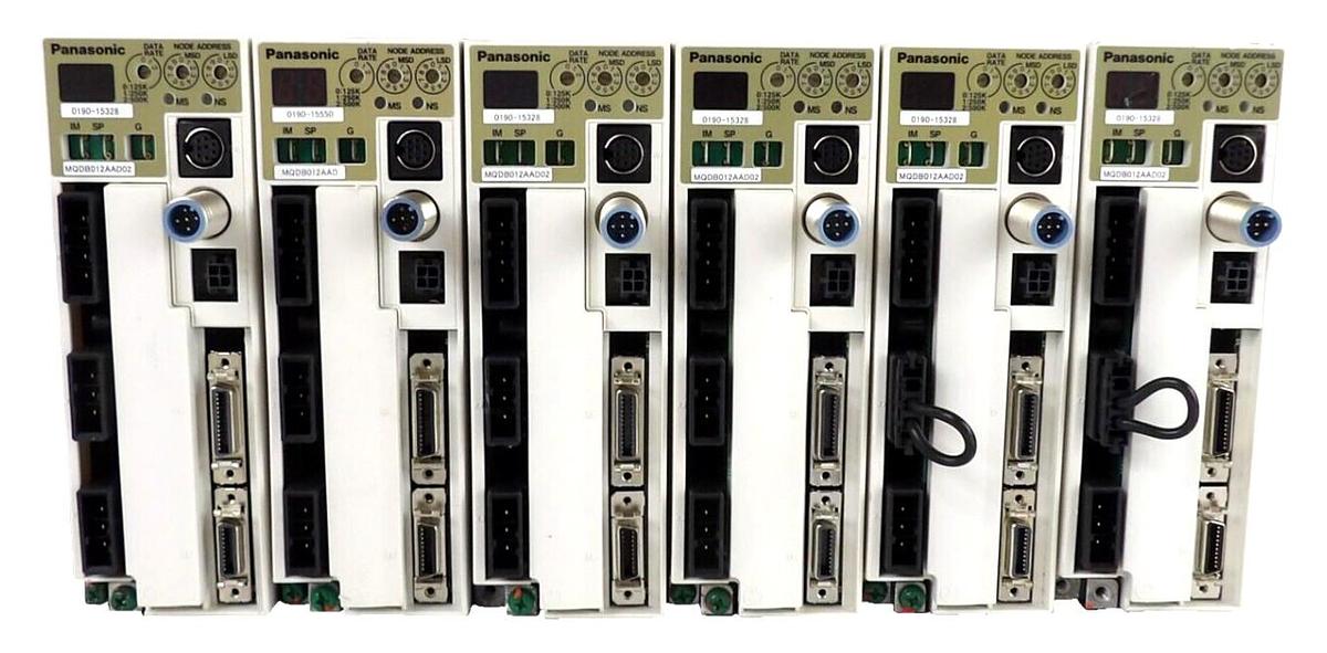 Used Panasonic MQDB012AAD MQDB012AAD02 Servo Drive AMAT 0190-15328 Lot of 6 Working