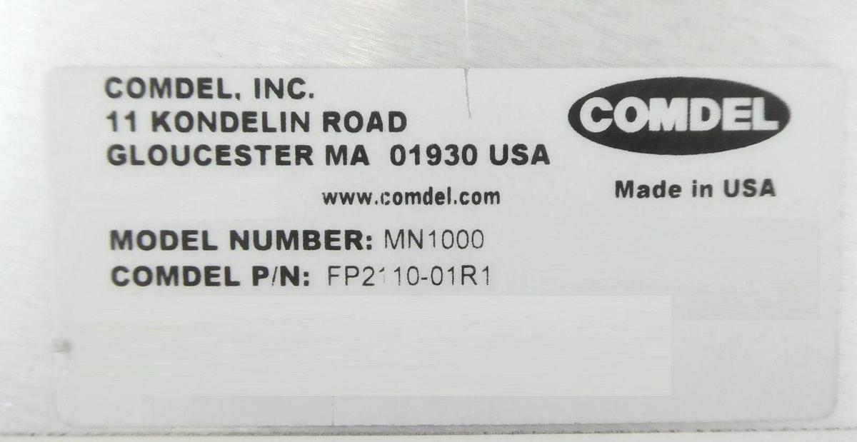 Used Comdel FP2110-01R1 LF Multi-Step Match Transformer MN1000 Working Surplus