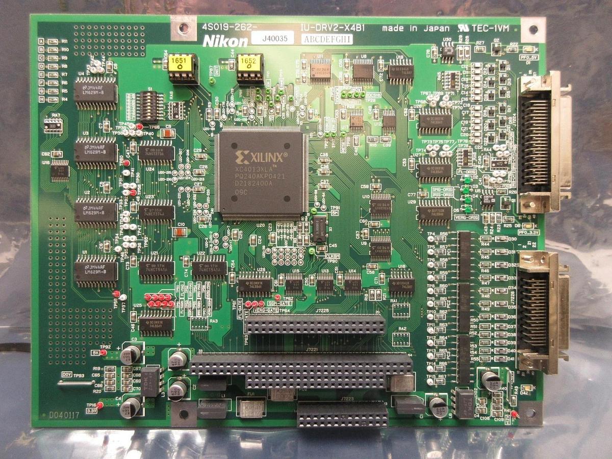 Used Nikon 4S019-262 Control Board PCB IU-DRV2-X4B1 NSR-S307E DUV Scanning Used
