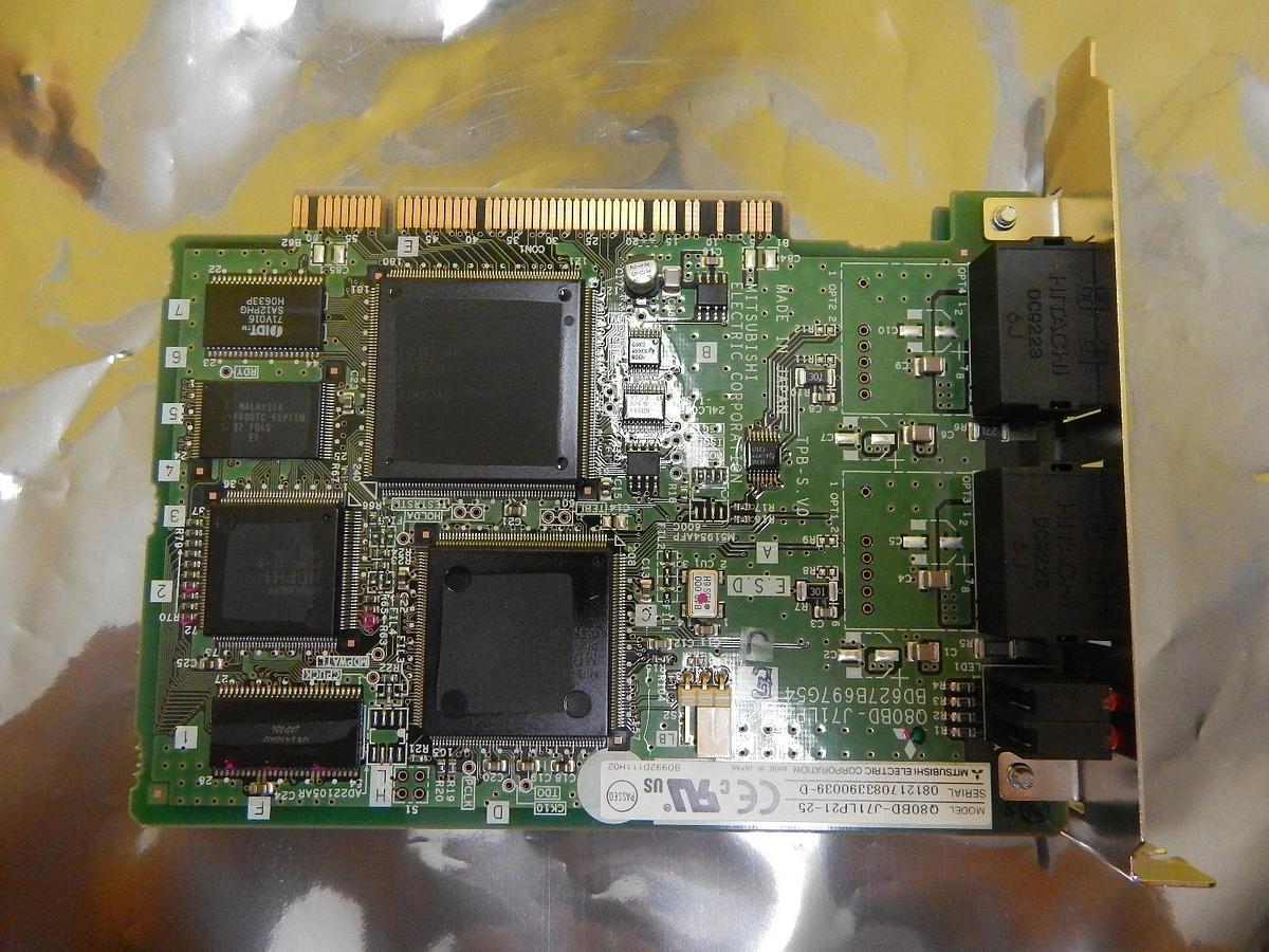 Used Mitsubishi Q80BD-J71LP21-25 PLC MELSECNET/H Interface PCB BD808C121G51 Used
