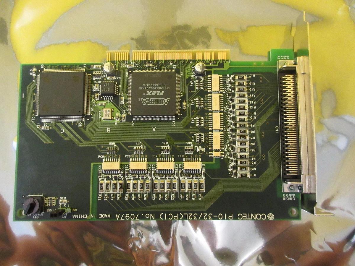 Used Contec PIO-32/32L(PCI) Isolated Digital I/O Board PCB 7097A Working Surplus