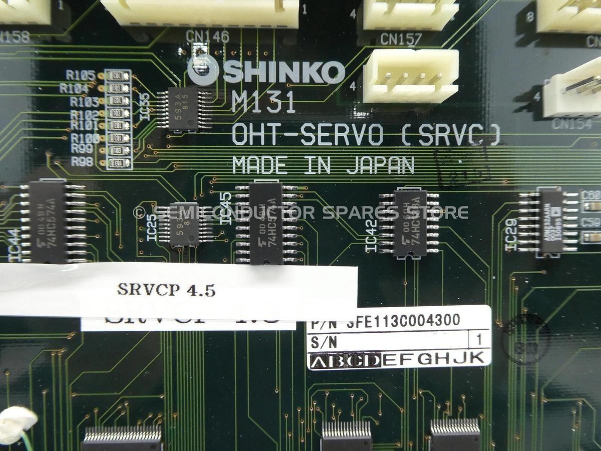 Used Shinko Electric 3FE113C004300 PCB OHT-SERVO (SRVC) M131 SRVCP 4.5 Ver. 4.1 Spare