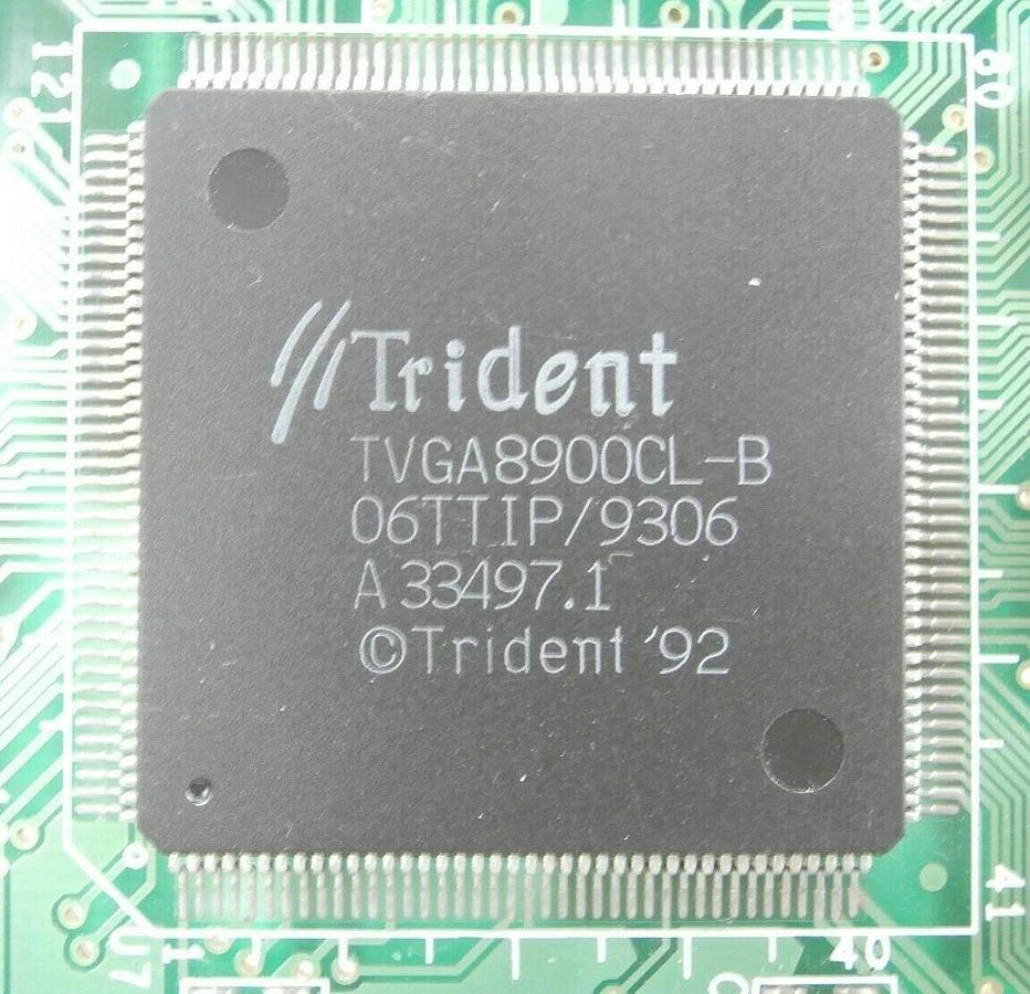Used Trident JAX8232B10048973 ISA Video Card PCB Card JAX-8232B/V1 Clusterlock 7000