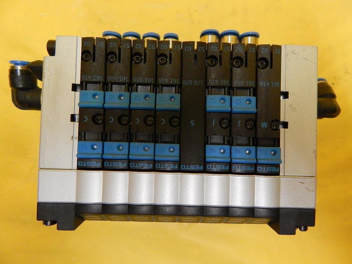 Used Festo CPV10-GE-MP-8 8-Port Pneumatic Manifold CPV-10-VI Used Working