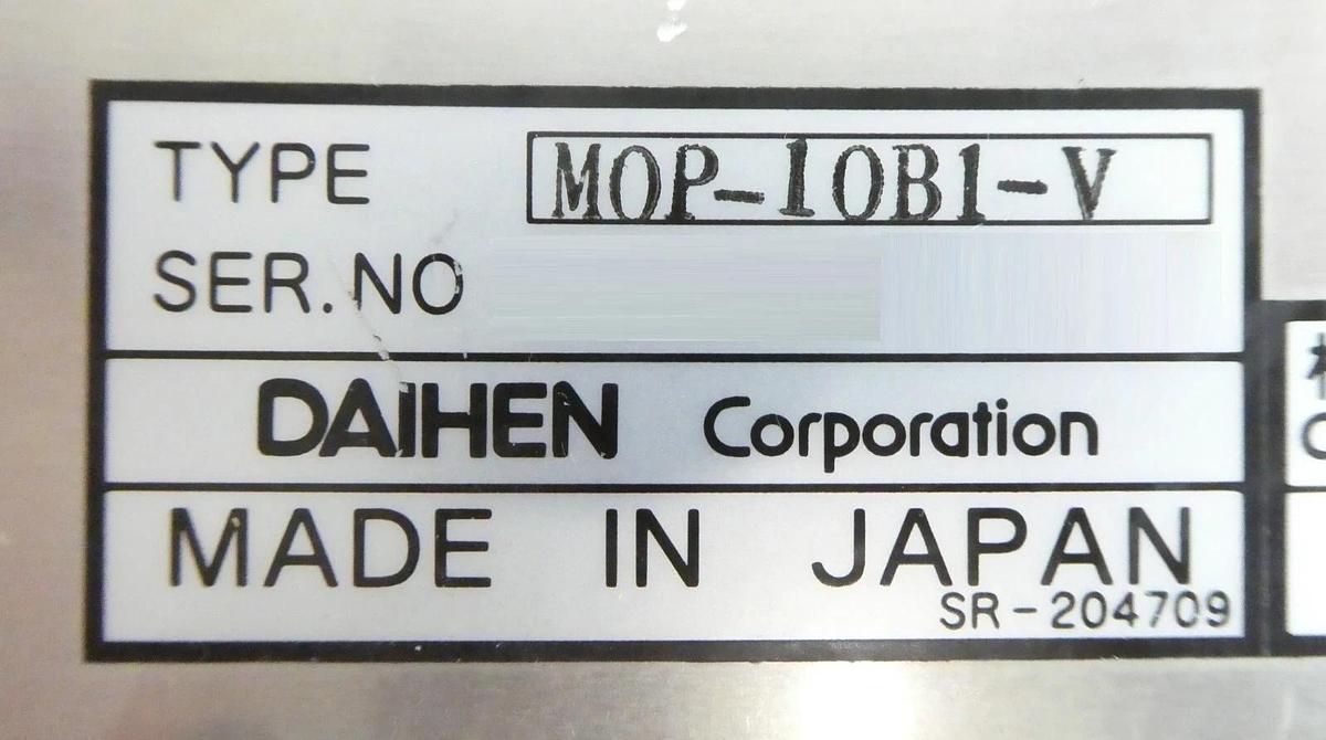 Used Daihen MOP-10B1-V Tuning Control CMC-10 TEL 3D80-000280-V1 Lot of 2 Working
