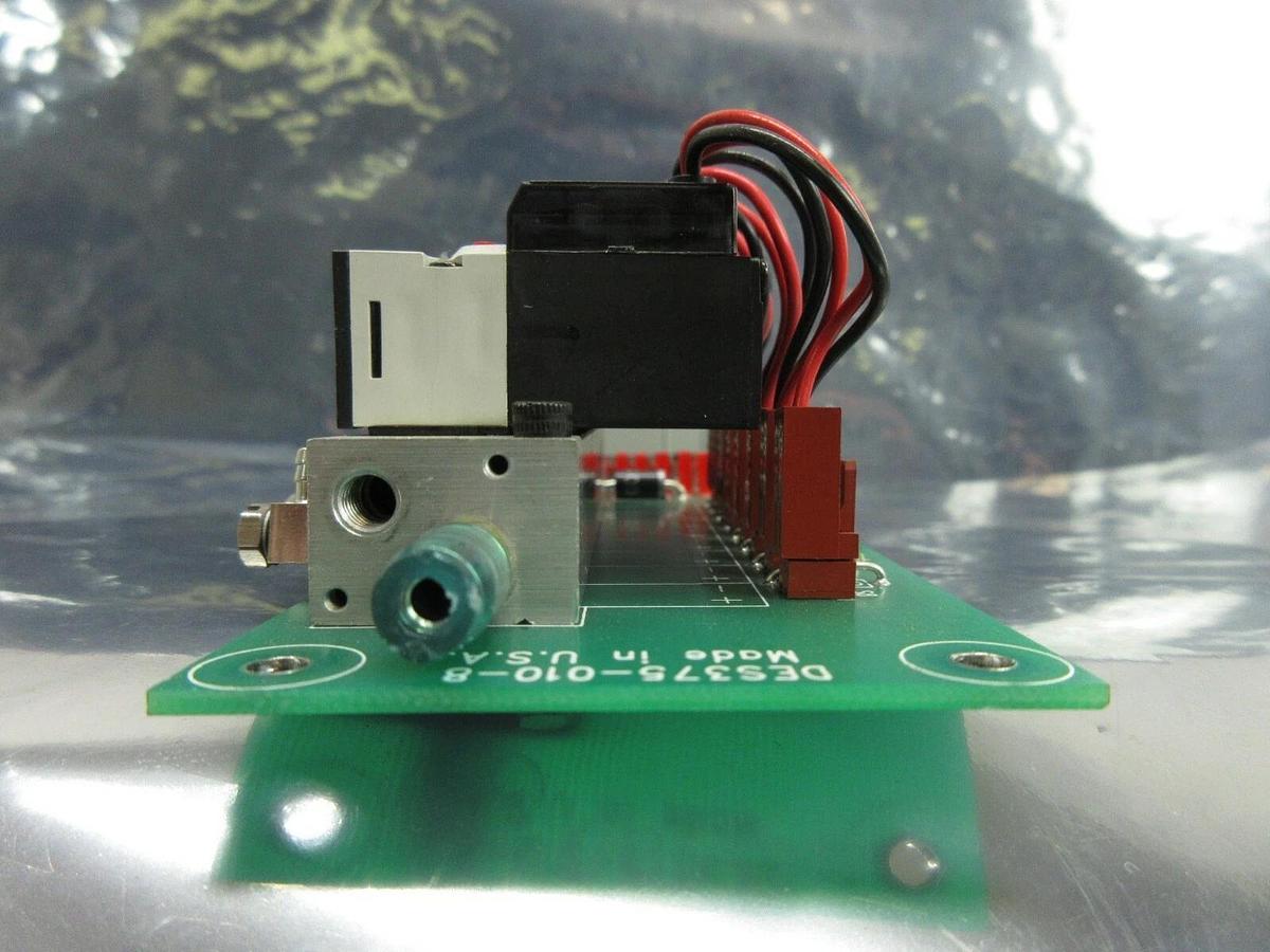 Used TECO Pneumatic DES375-010-8 8-Port Pneumatic Manifold Board PCB HA010E1 Working