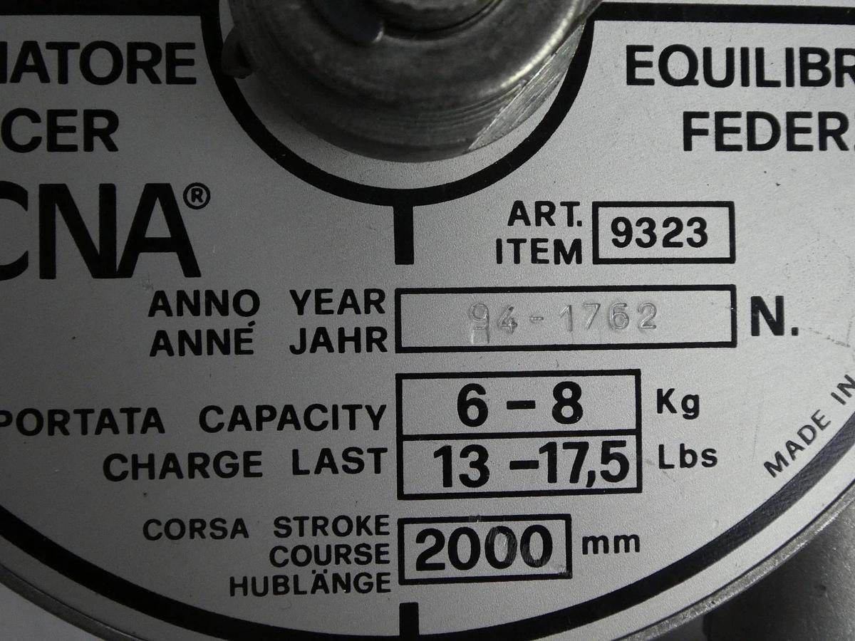 Used TECNA 9323 Spring Tool Balancer 2.2 Kg Reseller Lot of 8 Used Working