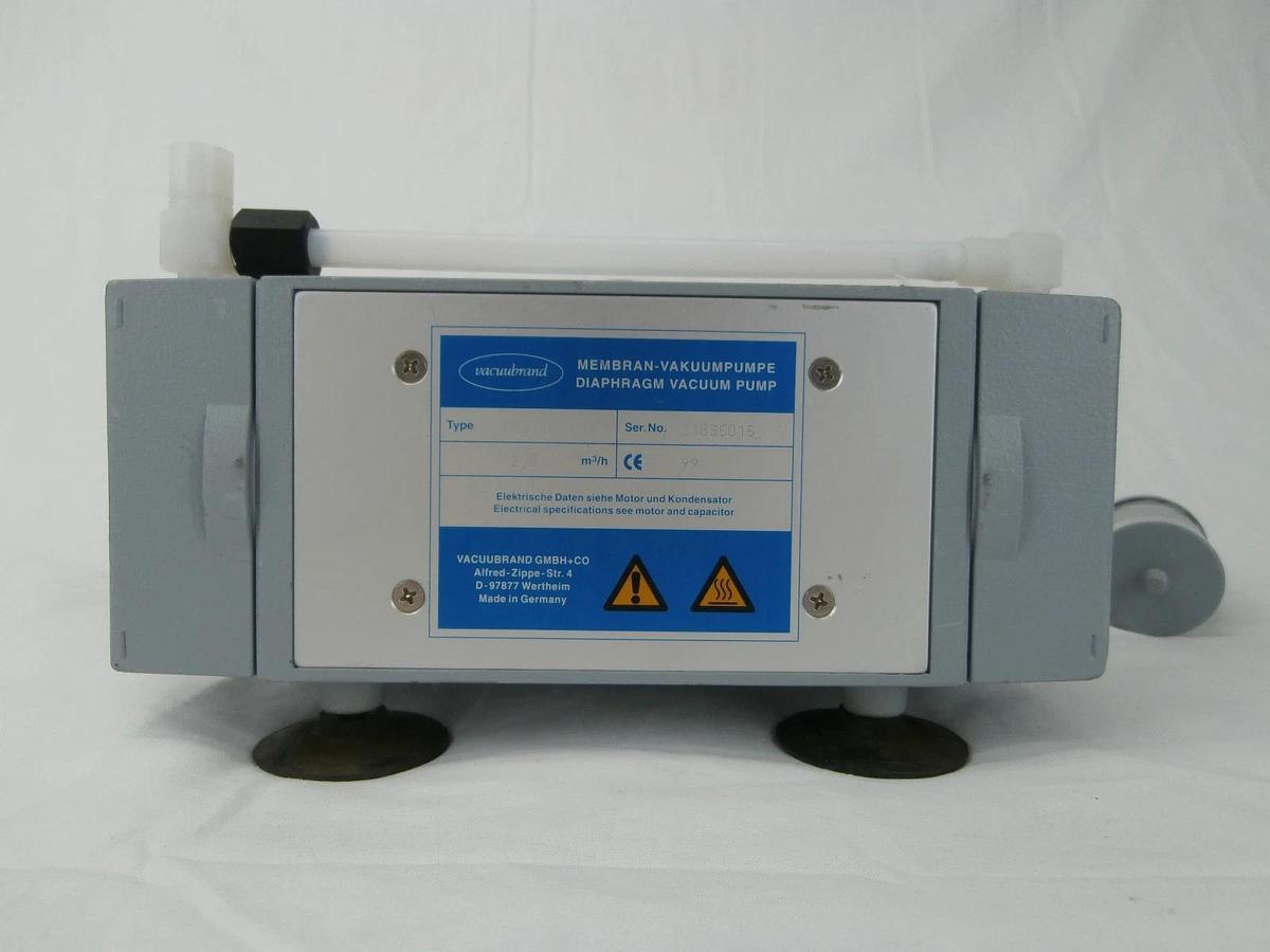 Used Vacuubrand MZ 2C Chemistry Diaphragm Vacuum Pump Tested Working
