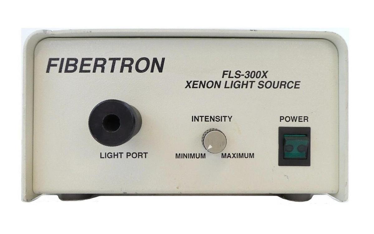 Used Fibertron FLS-300X Xenon Light Source Fiber Optic Illuminator Tested Working