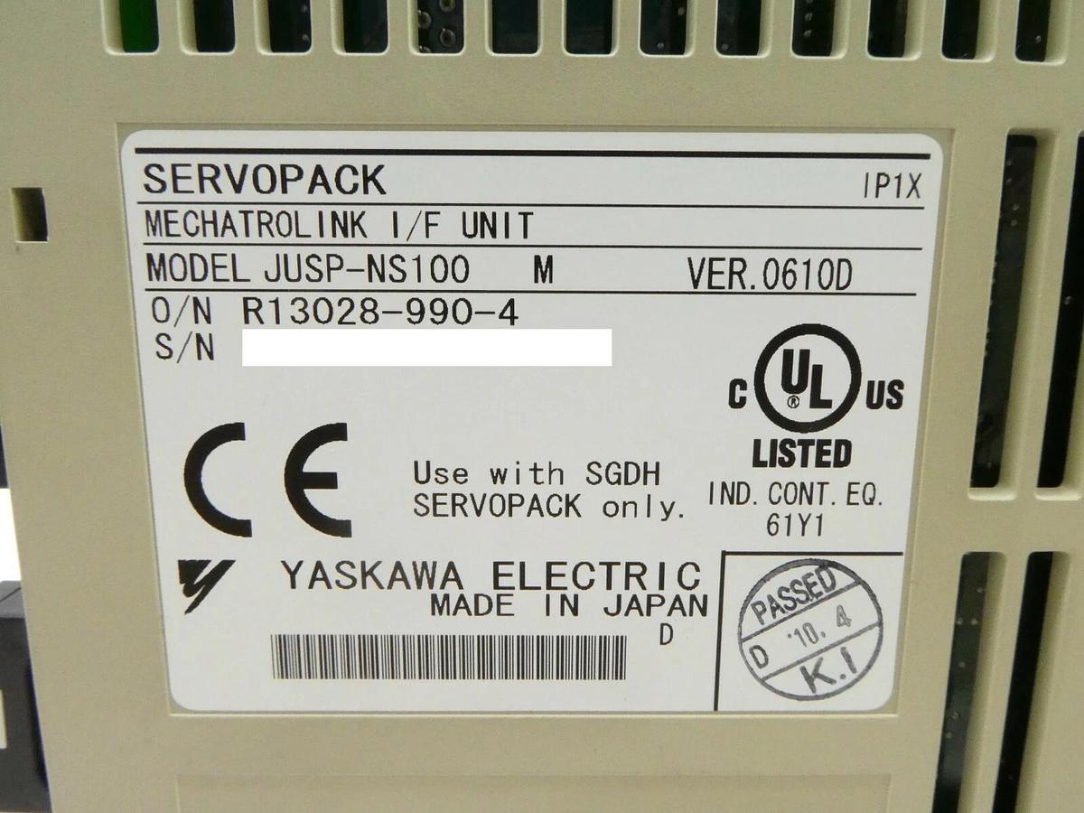 Used Yaskawa SGDH-08AE-SY705 Servo Drive SERVOPACK JUSP-NS1000 Working