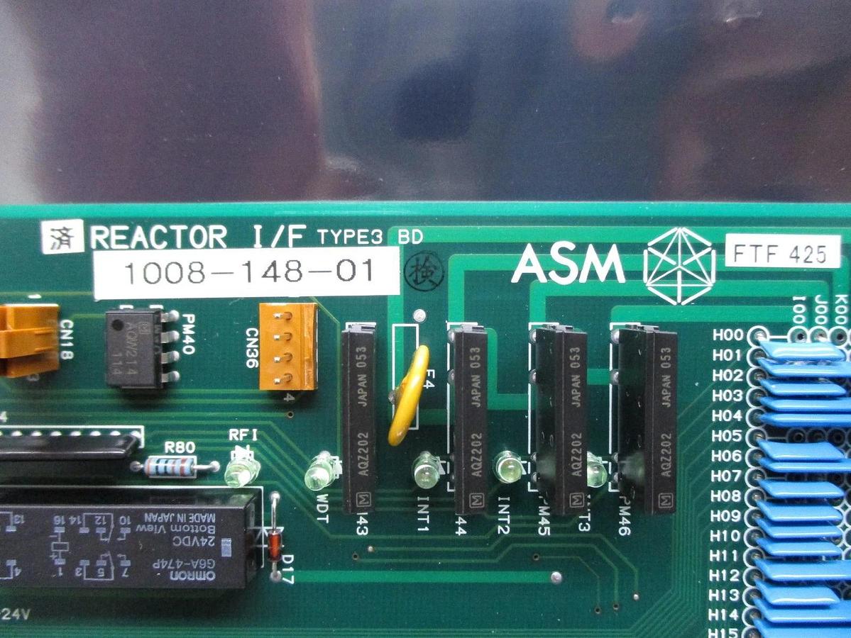 Used ASM Advanced Semiconductor Materials 1008-148-01 Reactor I/F Type 3 PCB Used