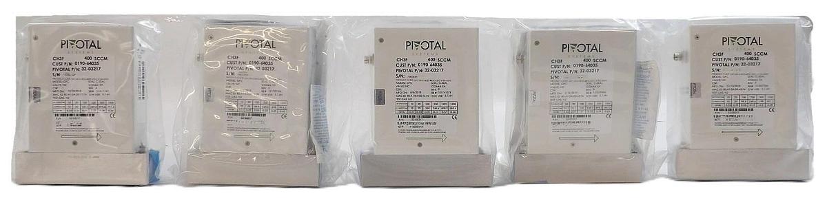 Pivotal Systems 32-03217 Mass Flow Controller MFC AMAT 0190-64035 Lot of 5 New