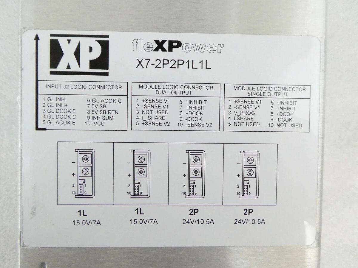 Used XP Power X7-2P2P1L1L Power Supply fleXPower Sciex Spectrometer MDS Working