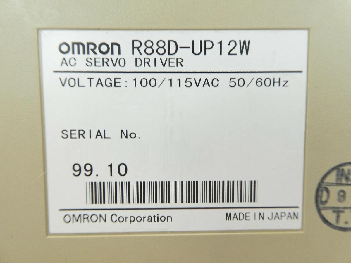 Used Omron R88D-UP12W AC Servo Driver R88D-U Working Surplus