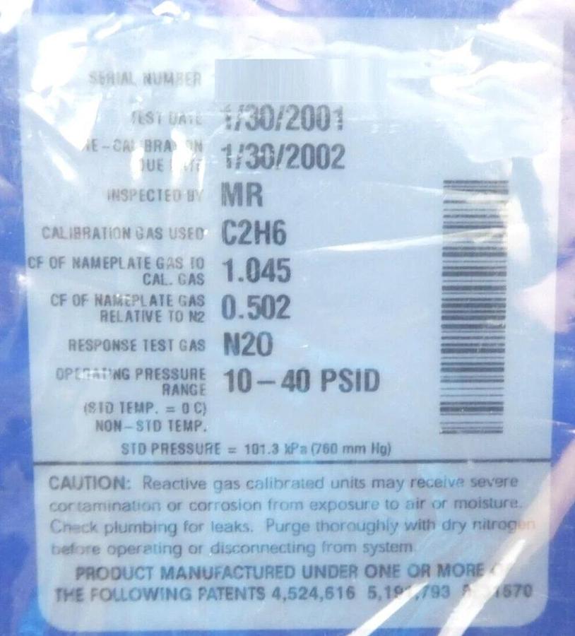 Millipore FC-2950MEP5 Mass Flow Controller MFC 20 SCCM CHF3 797-093267-210 New