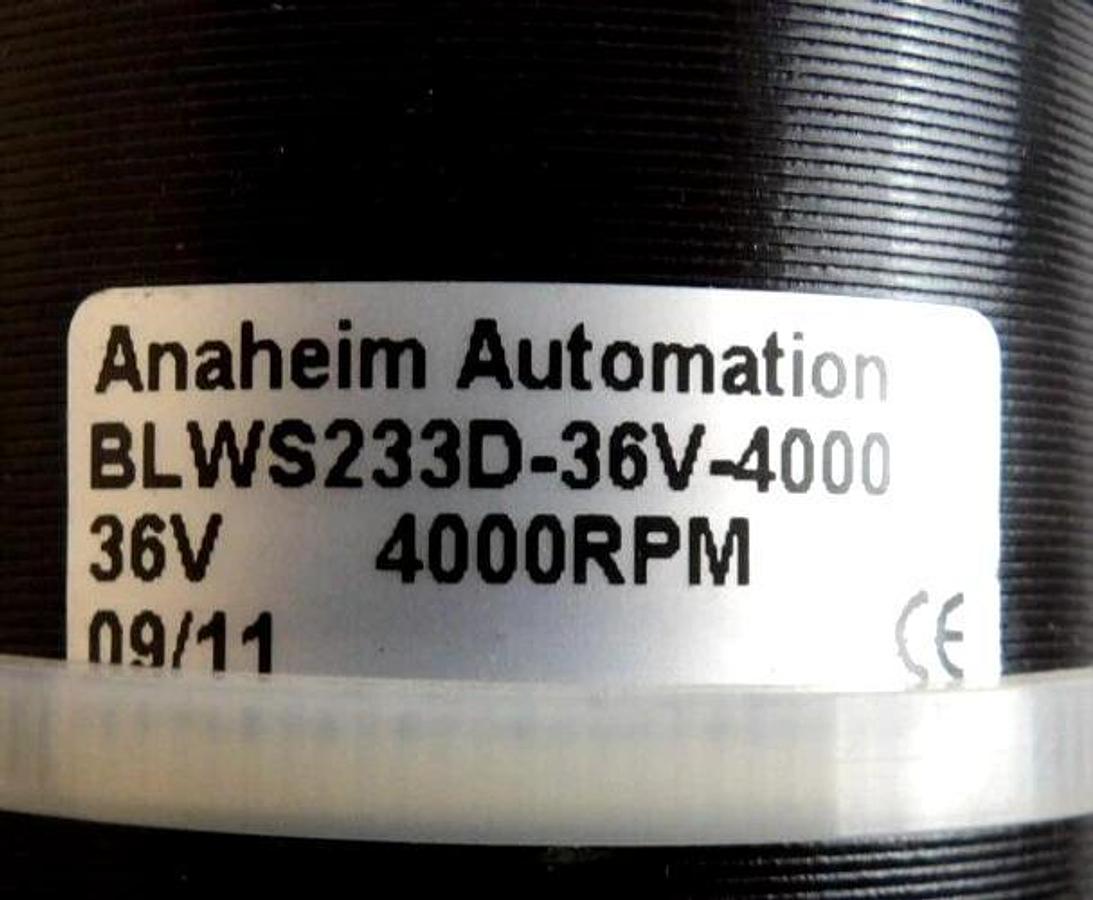 Used Anaheim Automation BLWS233D-36V-4000 Spin Motor S Cubed Flexi Lot of 3 Working