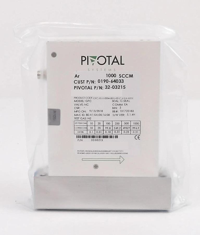 Used Pivotal Systems 32-03215 Mass Flow Controller MFC AMAT 0190-64033 Lot of 7 New