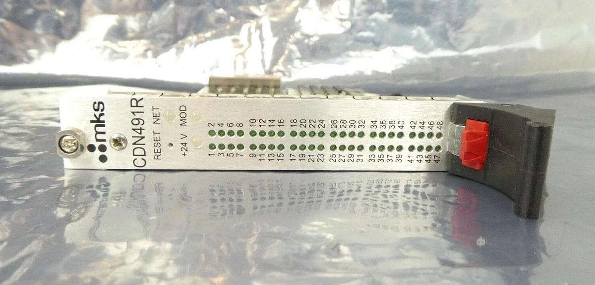 Used MKS Instruments AS01491-AB-1 PCB Card CDN491R AMAT 0190-27072 Producer Working