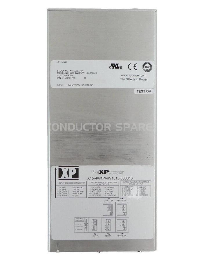 Used XP Power X15-XB0772A Power Supply fleXPower X15-4W4P/4W1L1L-000016 Sciex Working