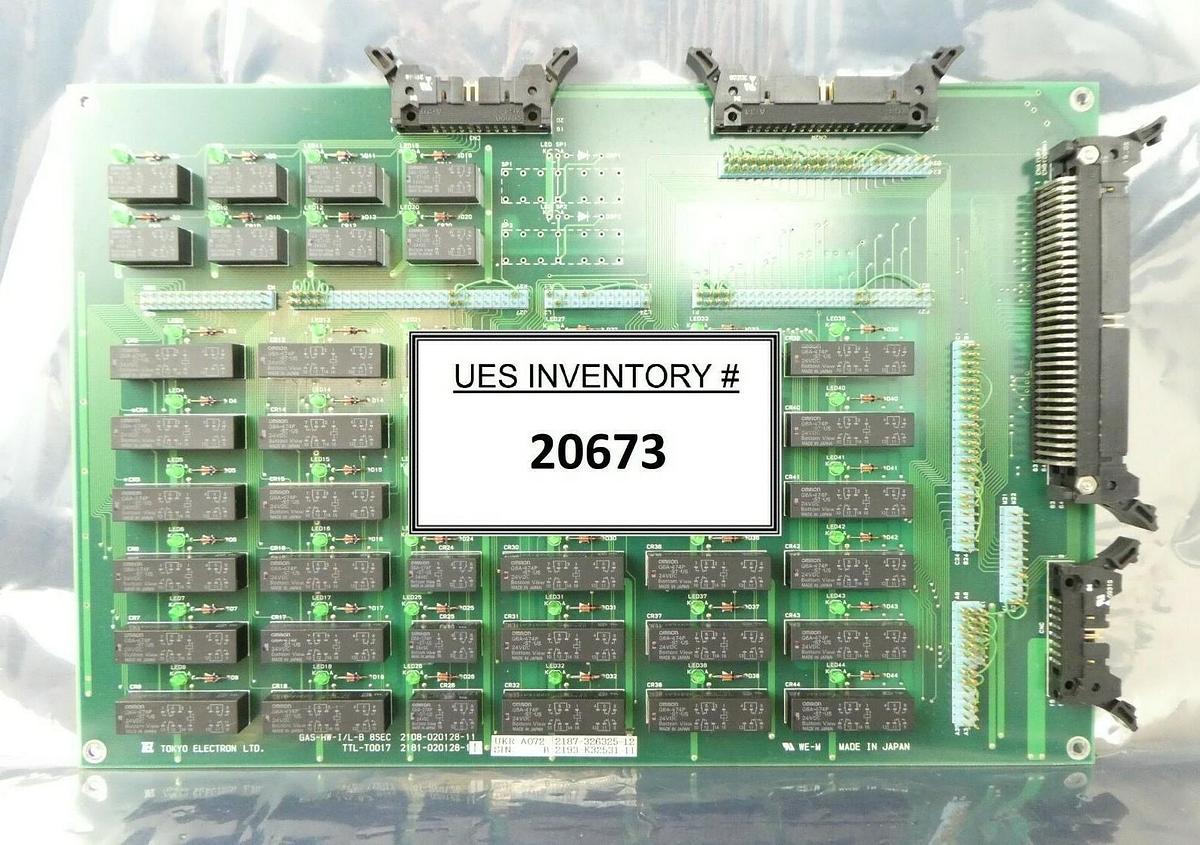Used TEL Tokyo Electron 2181-020128-11 Gas I/L Board PCB GAS-HW-I/L-B 8SEC Working