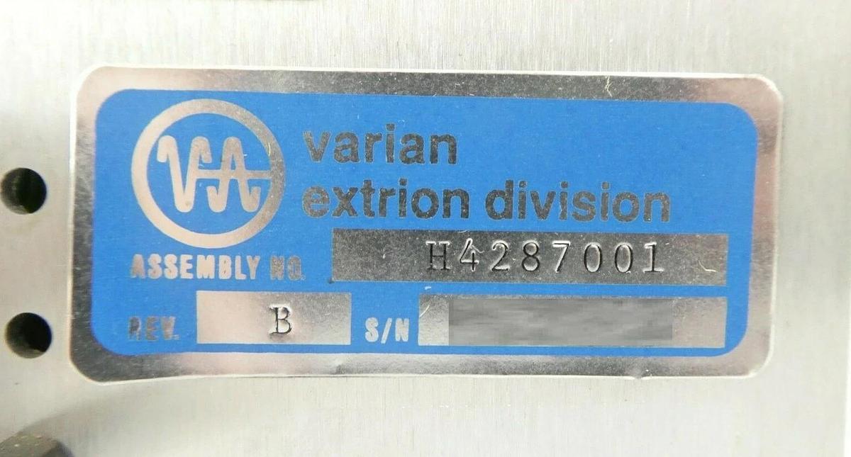 Used Varian Extrion H4287001 AMU Meter Control Module Rev. B Surplus Working