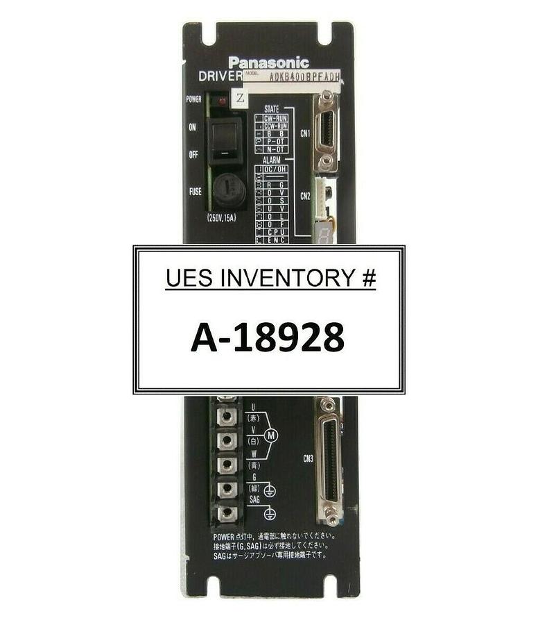 Used Panasonic ADKB400BPFADH Servo Driver Kokusai Electric Zestone V DD-1203V Working