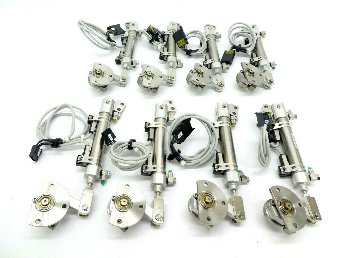 Used SMC CDJ2D16-60-G79-XB13 Pneumatic Cylinder D-G79 TEL Lithius Lot of 8 Working