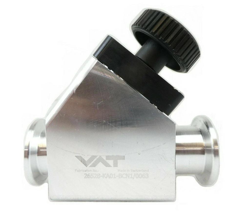 Used VAT 26528-KA01-BCN1 HV Inline Valve Manual Actuator AMAT 3870-05684 Working