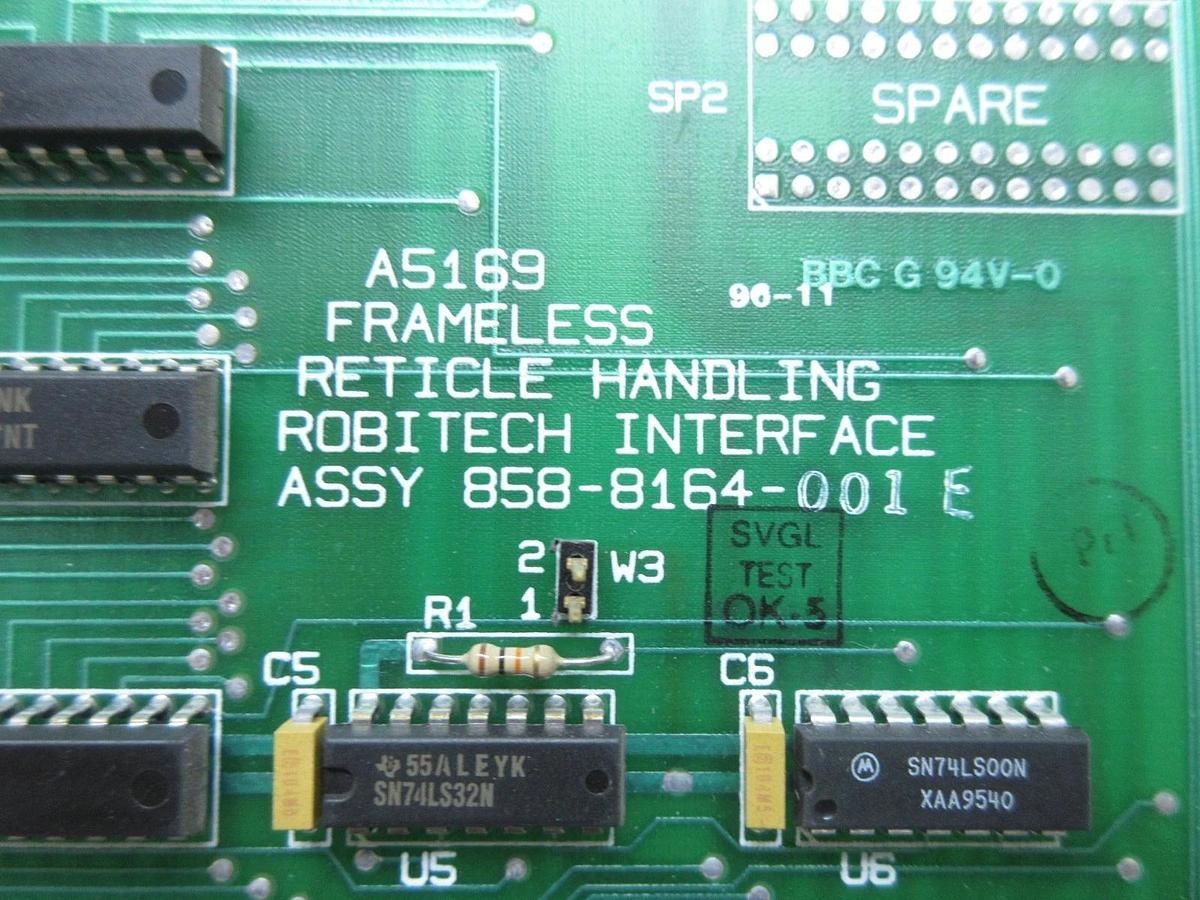 Used SVG Silicon Valley Group 858-8164-001 Interface PCB Card Rev. E 90S Used Working
