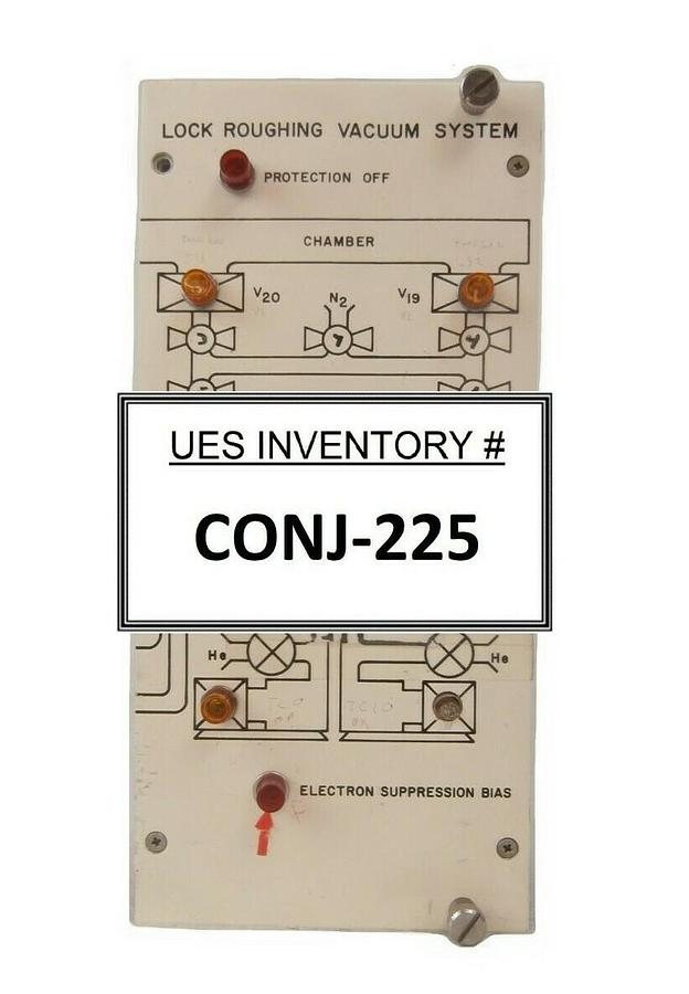 Used Varian Semiconductor H0409-1 Lock Roughing Vacuum System H0409001 Panel Working