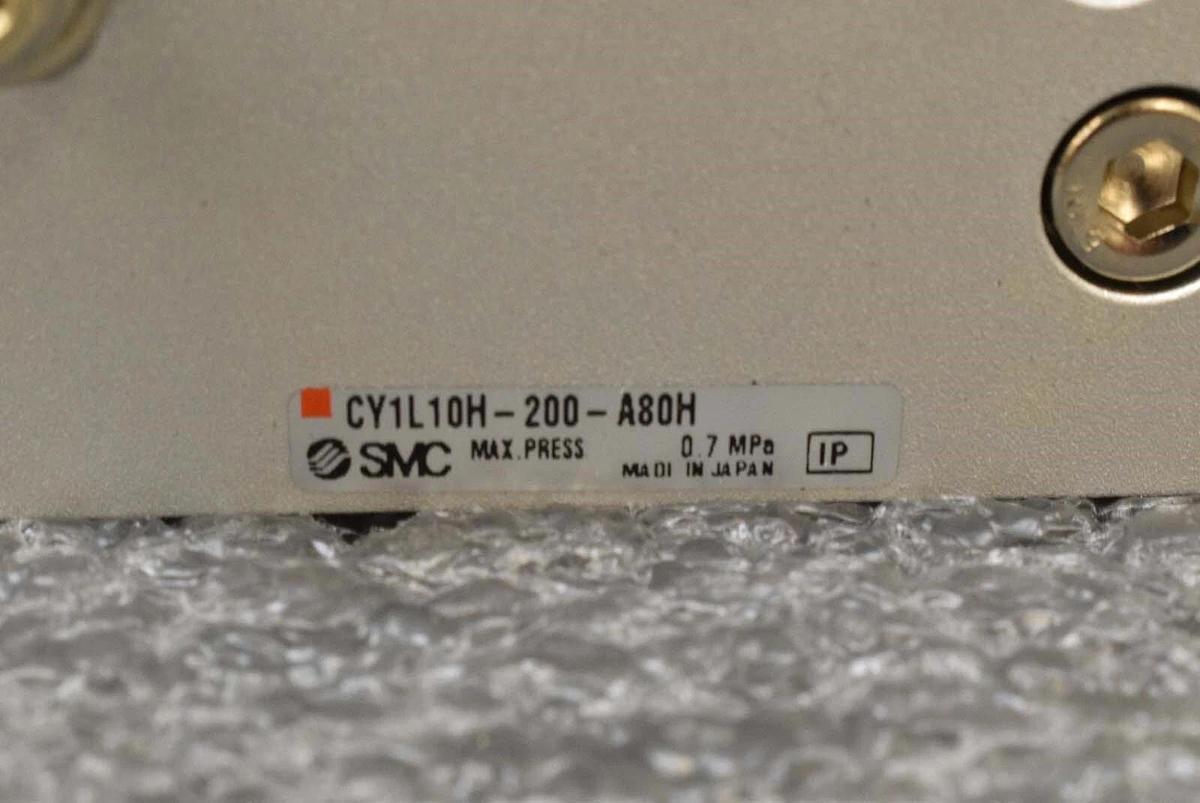 Used SMC CY1L10H-200-A80 Guided Cylinder Rodless Linear Actuation