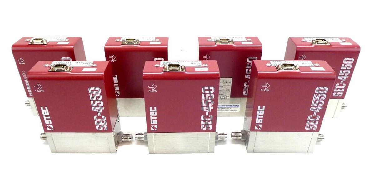Used STEC SEC-4550M Mass Flow Controller 30 SLM HCl Reseller Lot of 7 Working