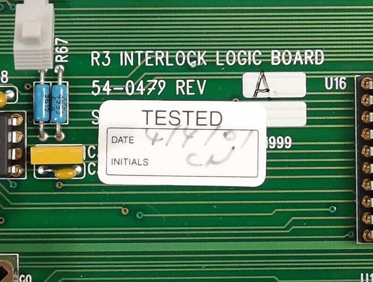 Used Varian 54-0479 R3 Interlock Logic Board PCB Working Surplus