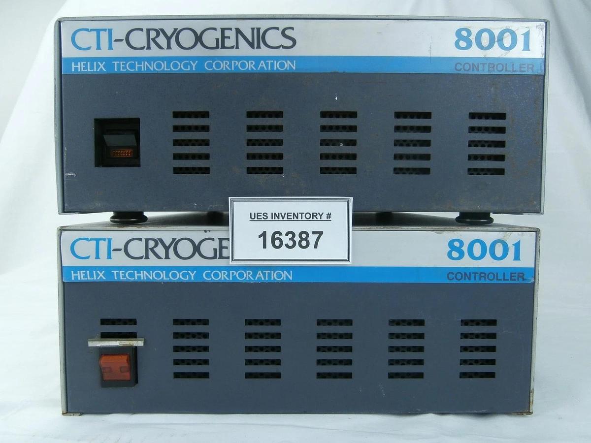 Used CTI-Cryogenics 8052001 Controller 8001 Reseller Lot of 2 Untested Surplus As-Is